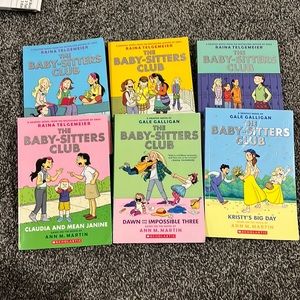 The Babysitters Club Graphic Novel Books. Books 1-6. (6 books total) Like New!
